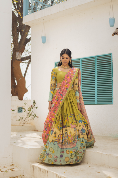 GREEN NAVIKA LEHENGA