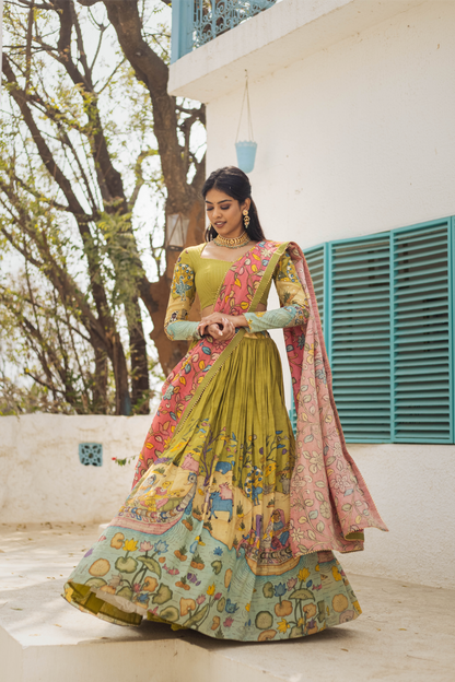 GREEN NAVIKA LEHENGA