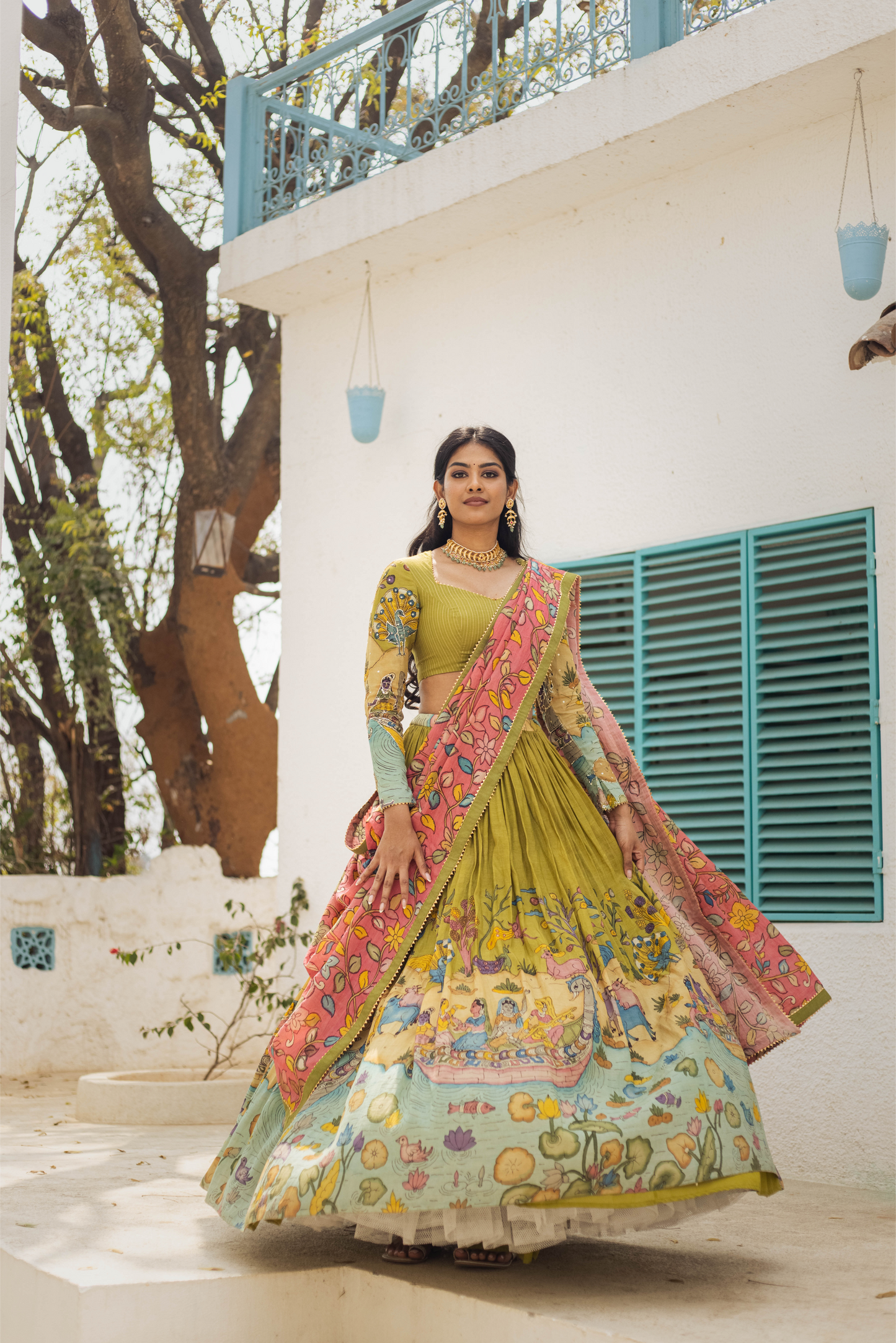 GREEN NAVIKA LEHENGA