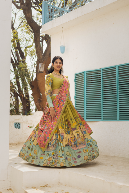 GREEN NAVIKA LEHENGA