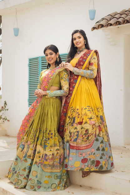 YELLOW NAVIKA LEHENGA