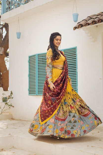 YELLOW NAVIKA LEHENGA