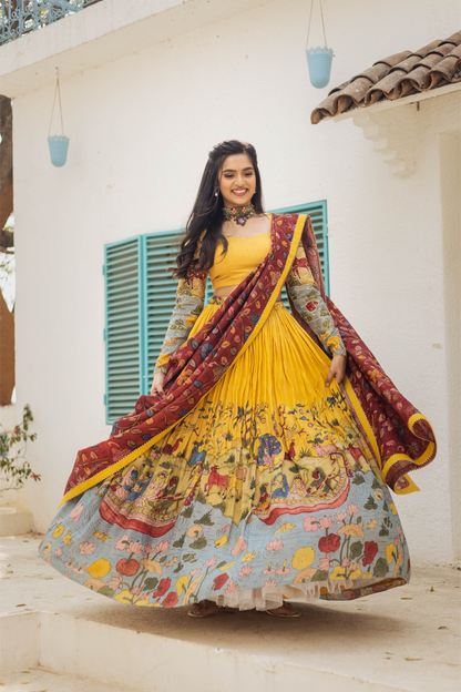 YELLOW NAVIKA LEHENGA