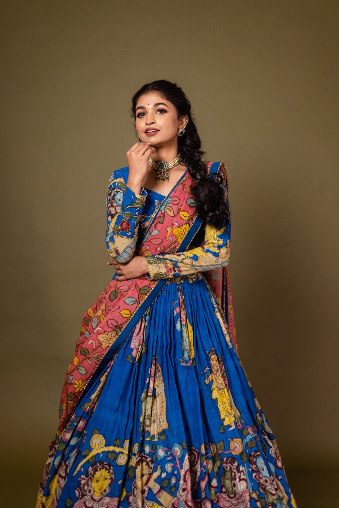 Indigo Radhe Lehenga set