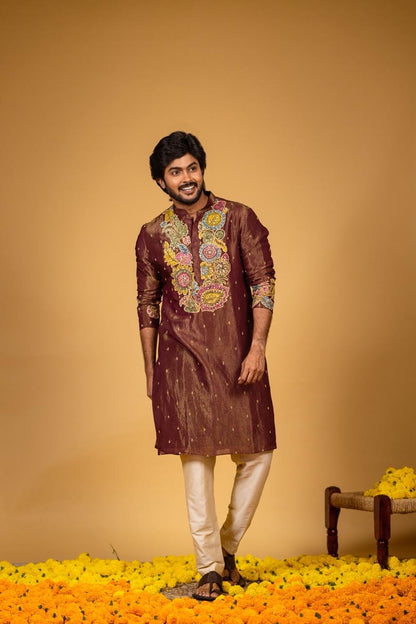 Snuff floral kurta set
