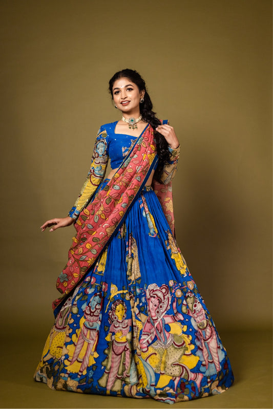 Indigo Radhe Lehenga set