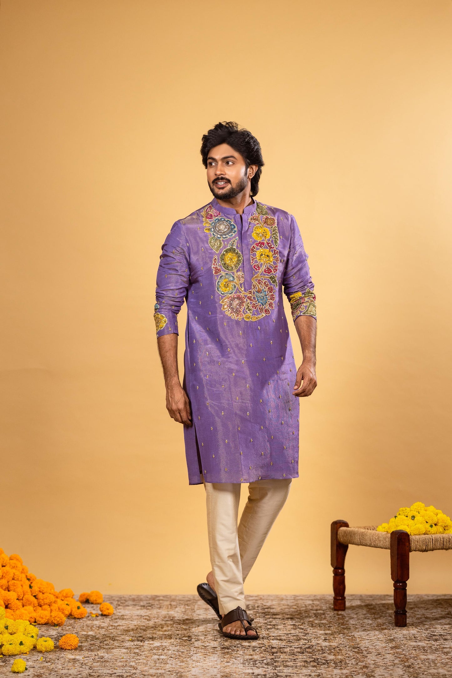 Lavender kurta set