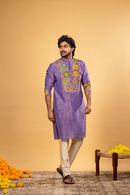 Lavender kurta set