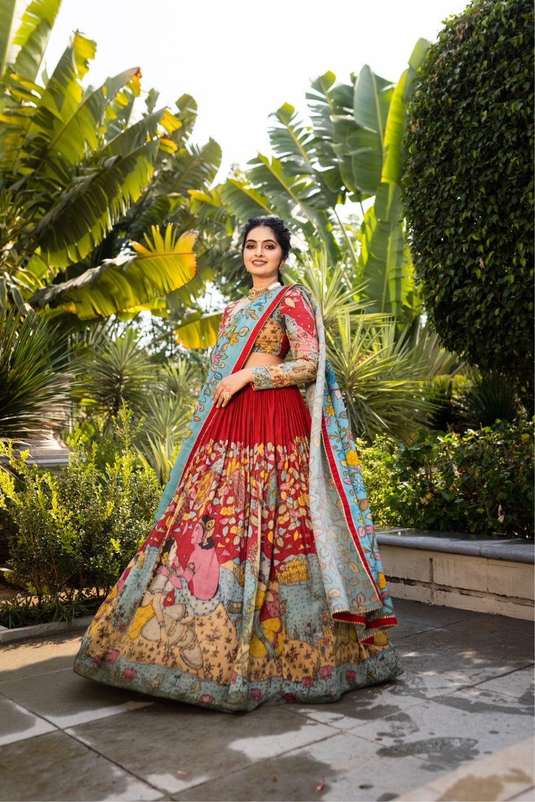 Red Premika Lehenga set