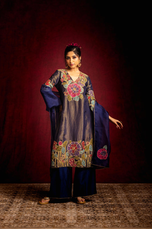 Navy Blue kurti set