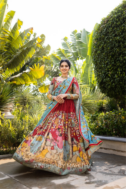 Red Premika Lehenga set