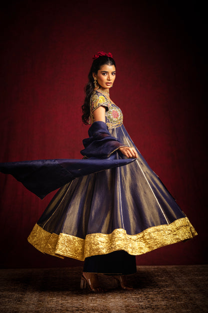 Navy Blue Anarkhali set