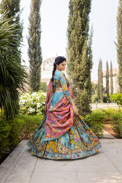 Blue Premika Lehenga set