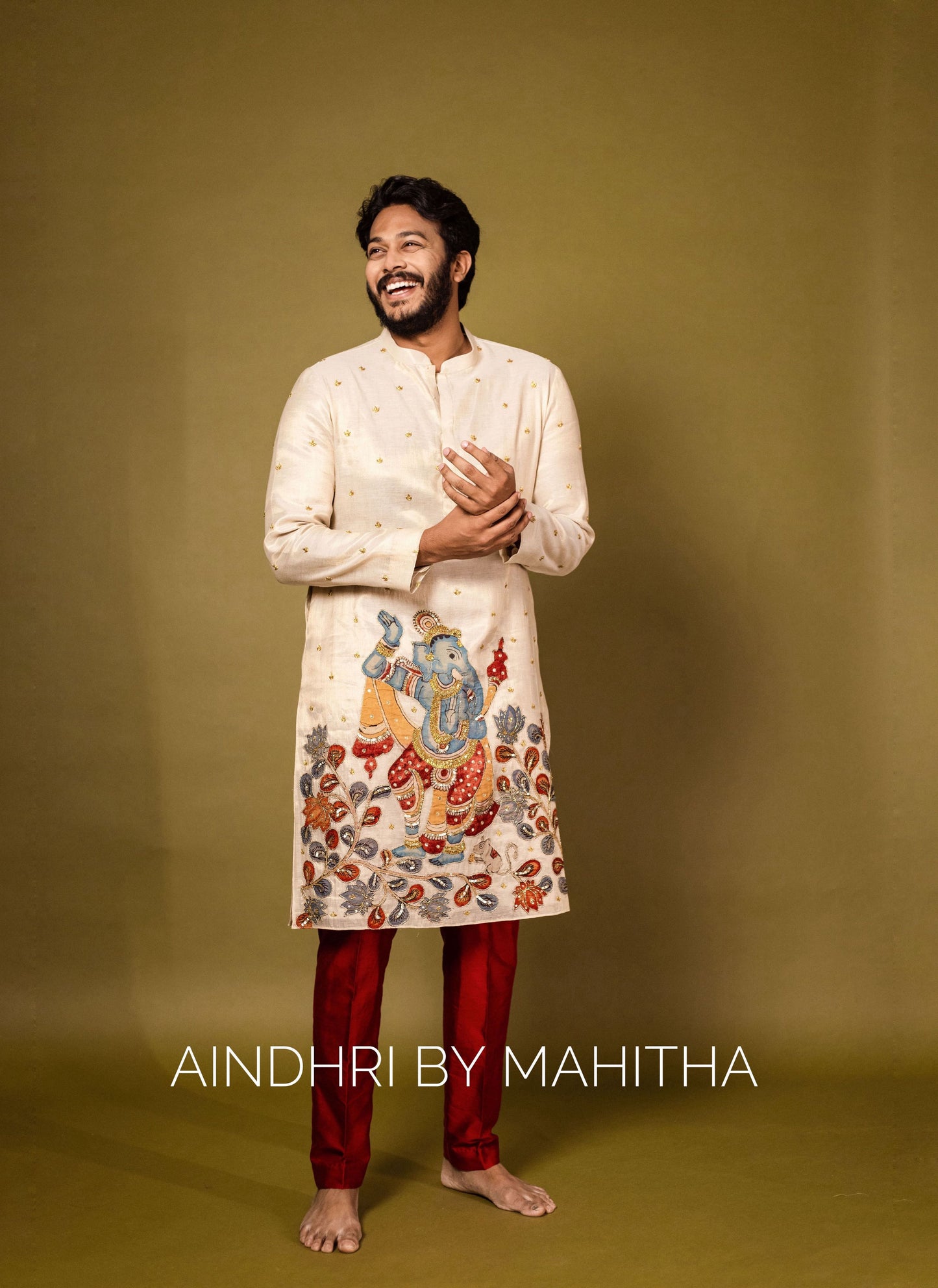 Tissue Ganesha Kurtha set