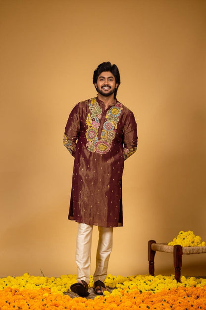 Snuff floral kurta set