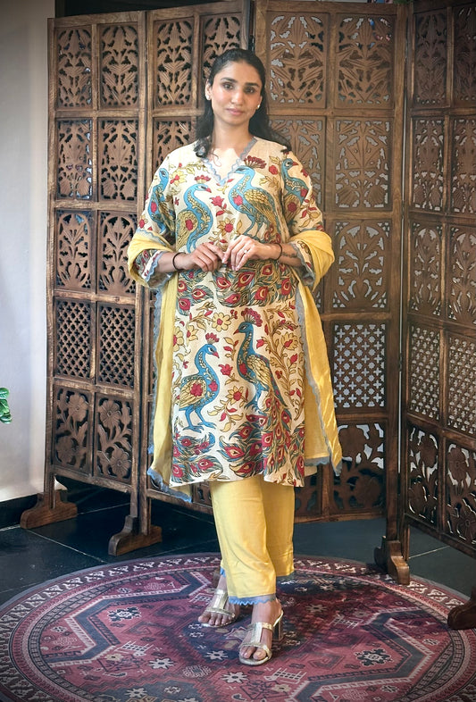 Peacock kurti set