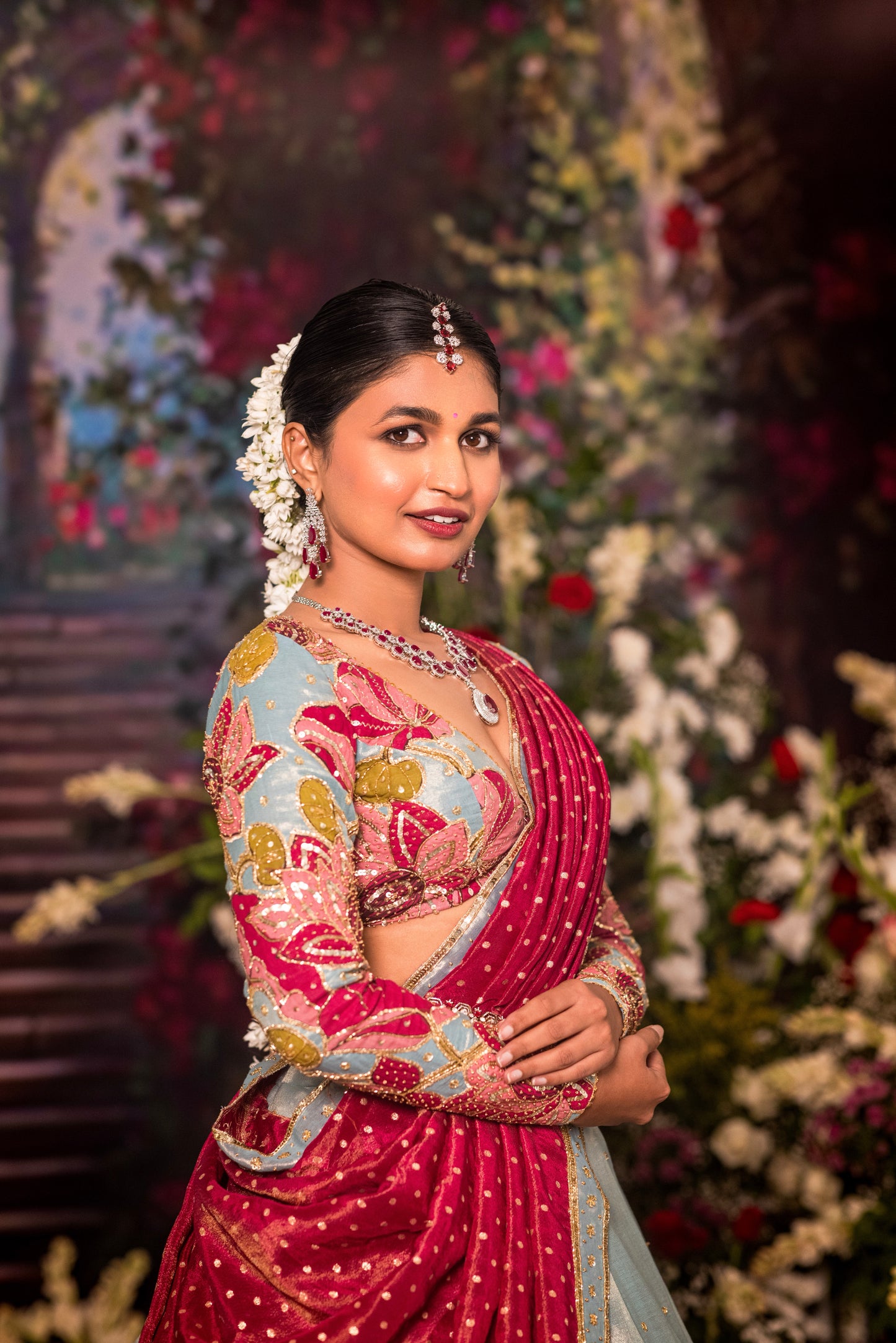 Blue Lotus Lehenga set
