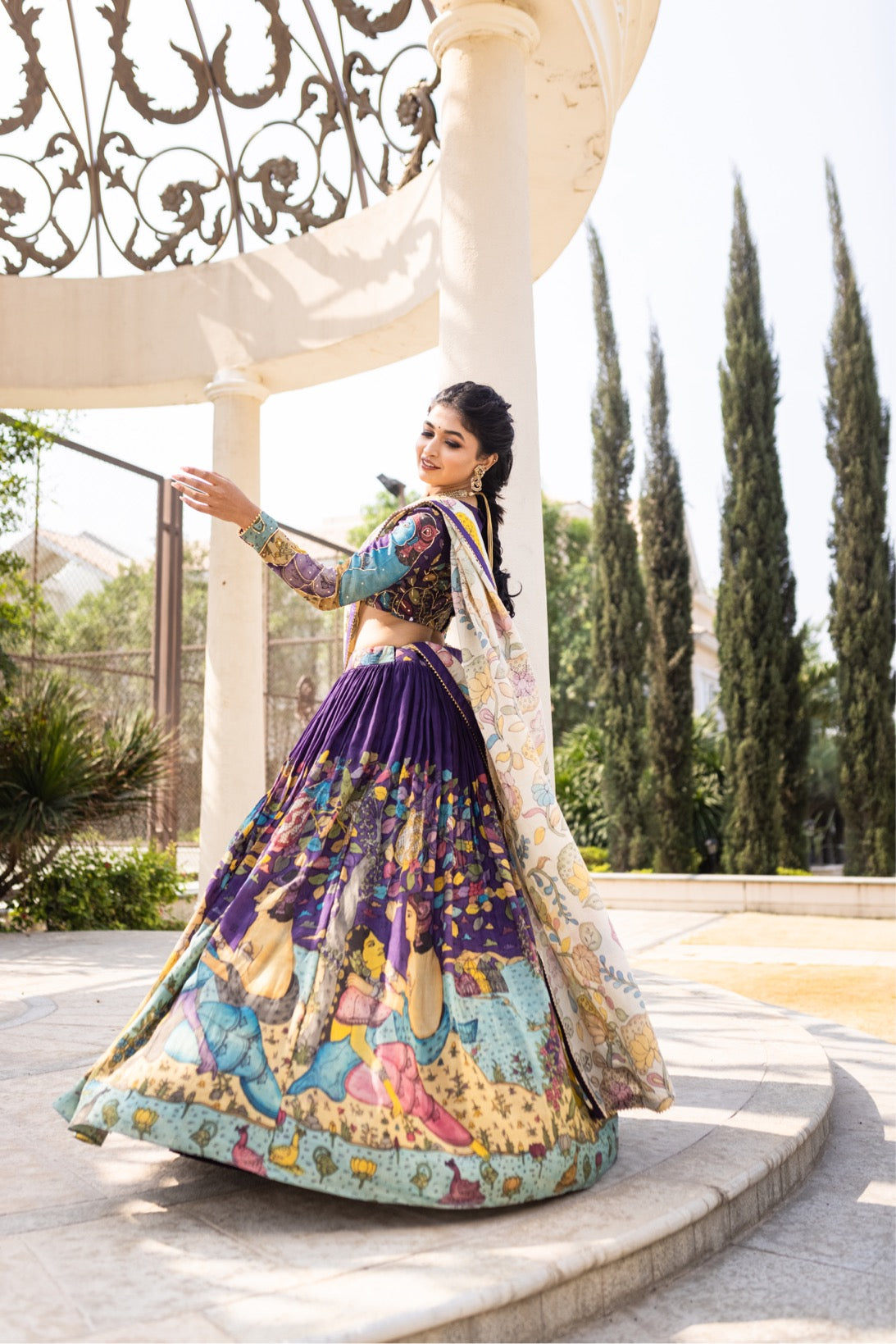 Purple Premika Lehenga set