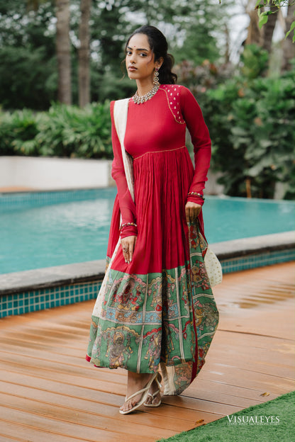 Dasavataram red anarkhali
