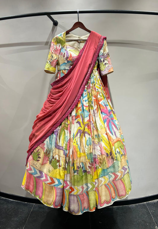 Kalamkari lehenga