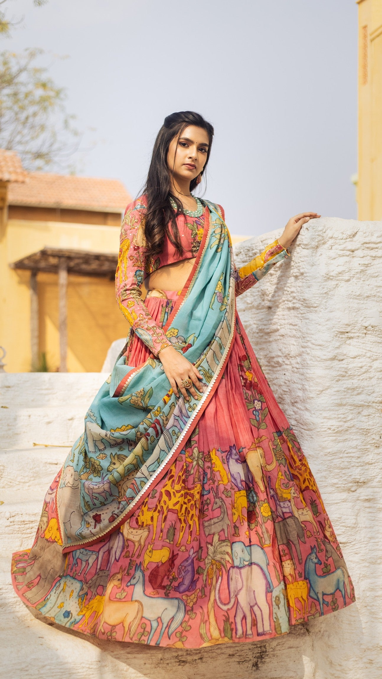 PINK GIRAFFE LEHENGA