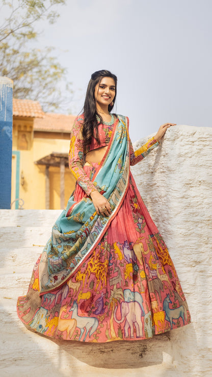 PINK GIRAFFE LEHENGA