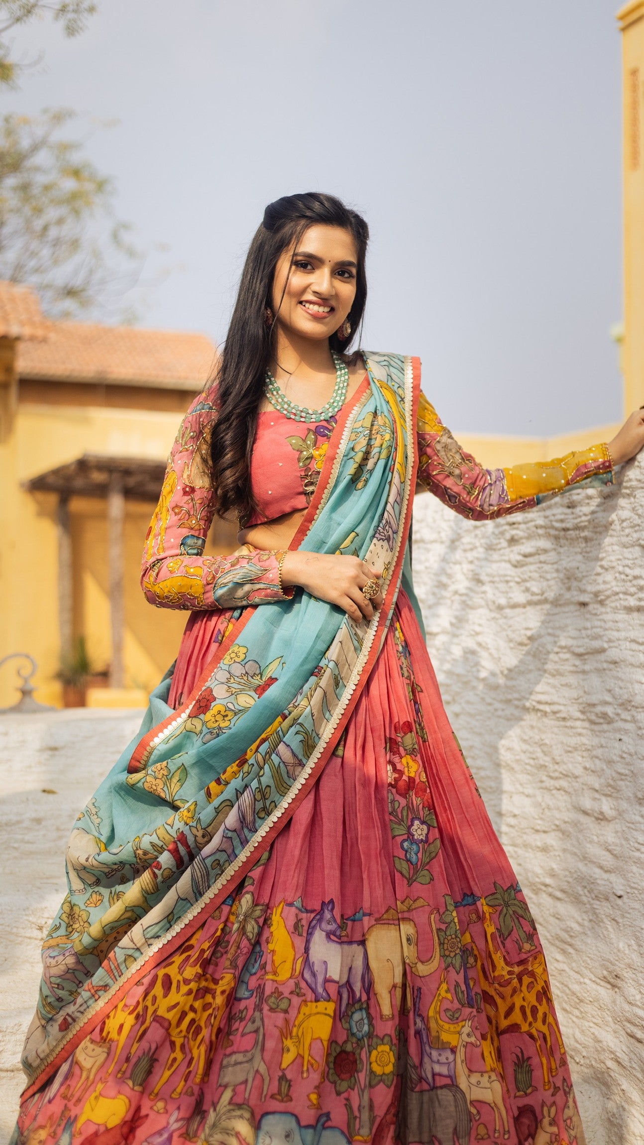 PINK GIRAFFE LEHENGA