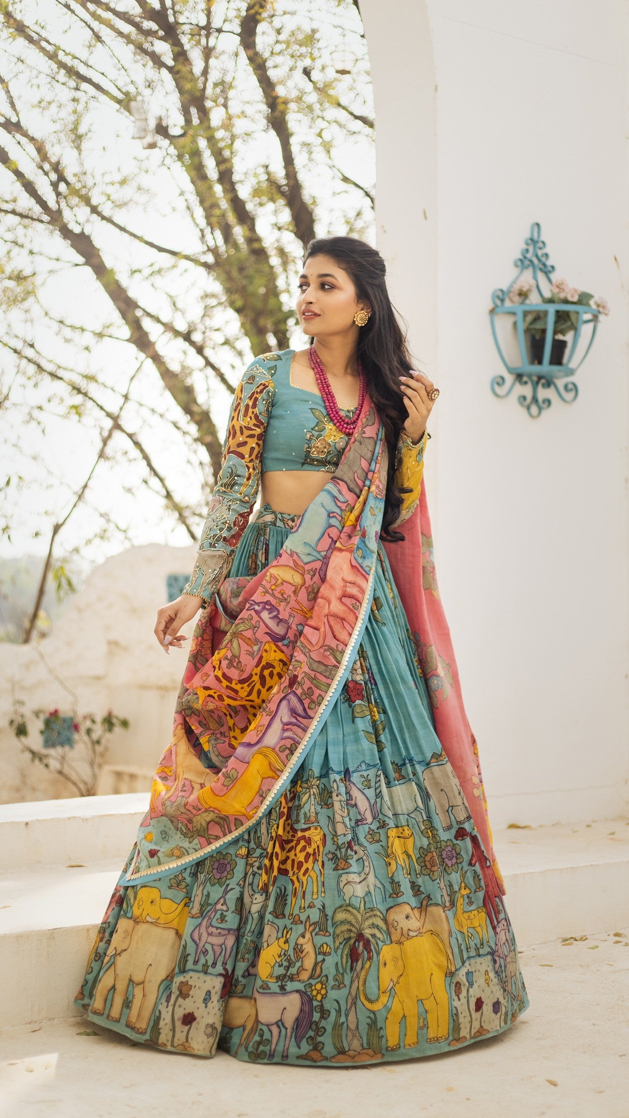 BLUE GIRAFFE LEHENGA