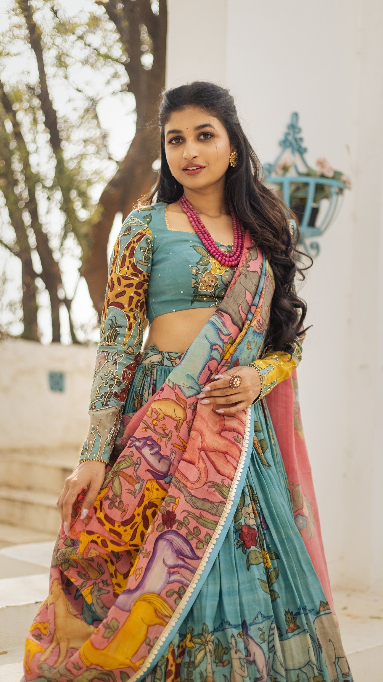 BLUE GIRAFFE LEHENGA