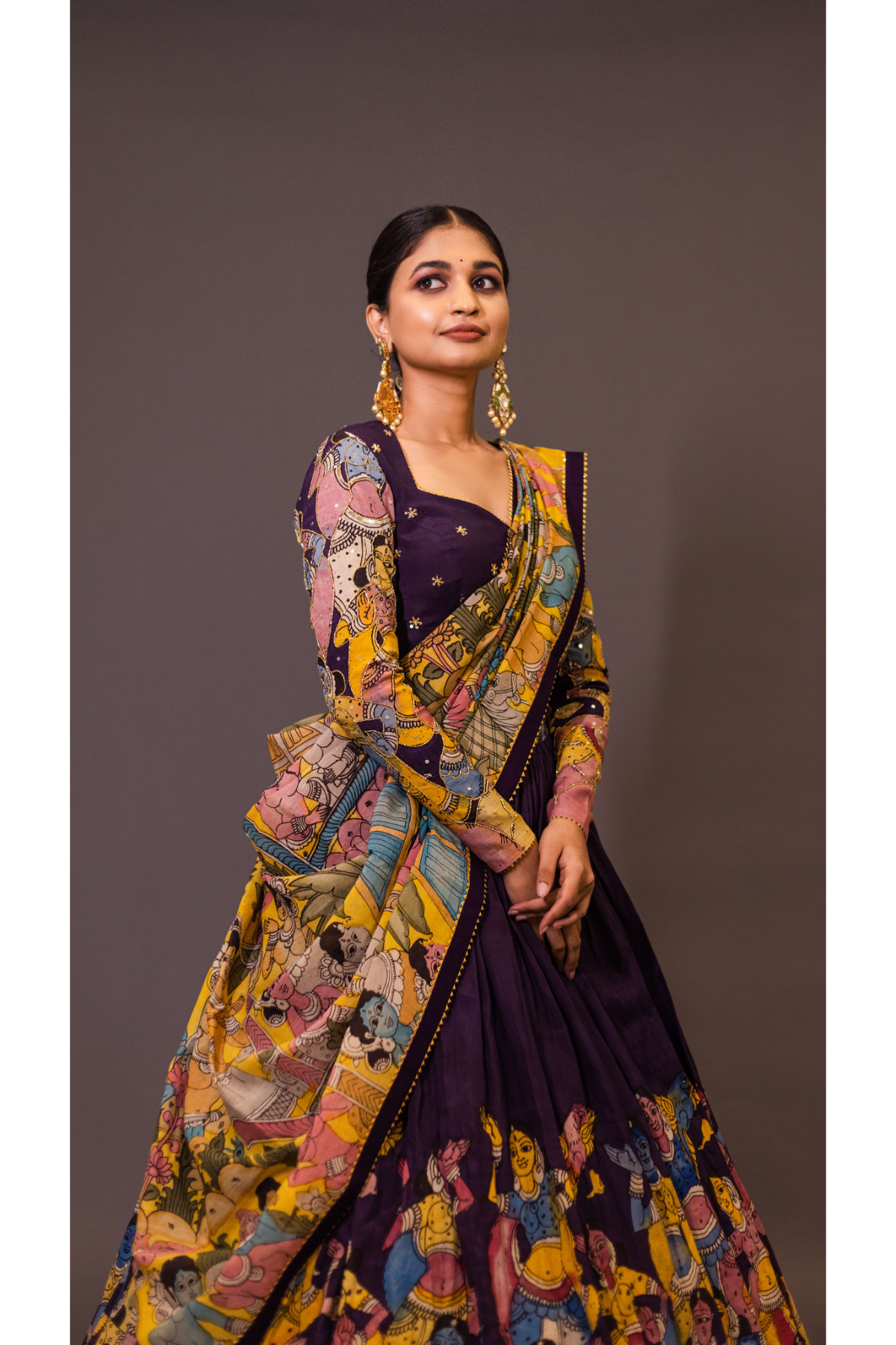 PURPLE AJANTHA LEHENGA SET