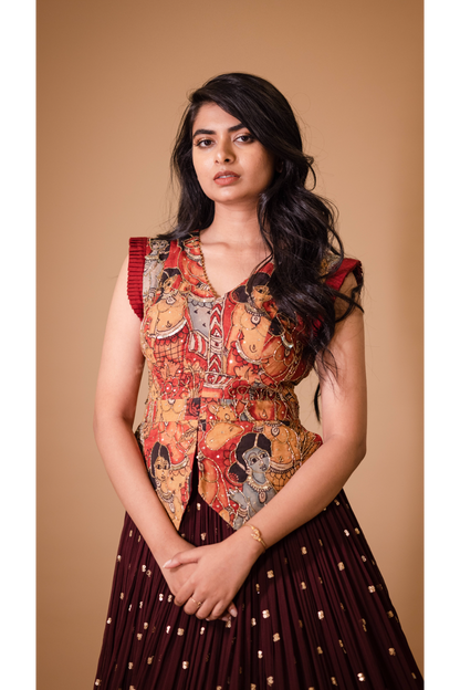 SNUFF AJANTHA PEPLUM SET