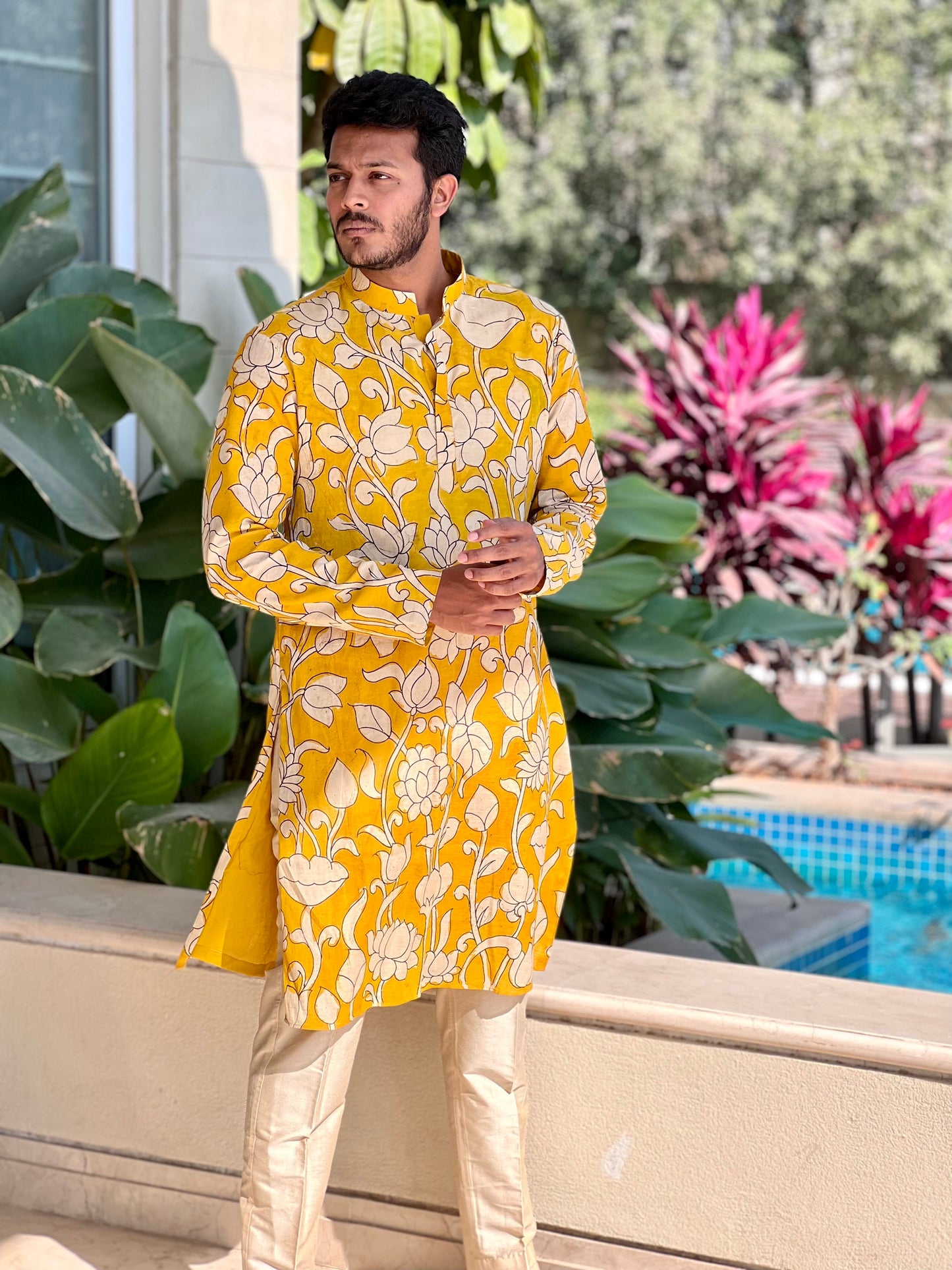 YELLOW KALAMKARI